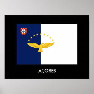 Poster da bandeira de Açores