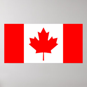 Poster da bandeira de Canadá