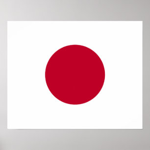 Poster da bandeira de Japão