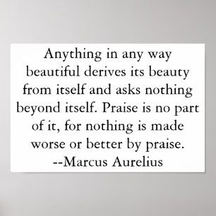 Poster da beleza e do elogio