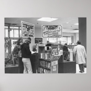 Poster da Biblioteca Pública Vintage Spokane