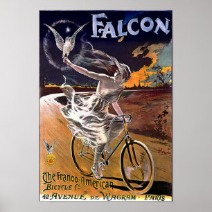 Poster da bicicleta do falcão