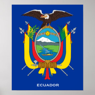 Poster da brasão de ECUADOR*