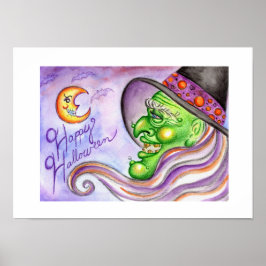 Poster da Bruxa de Halloween