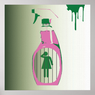 Poster da cadeia da garrafa do pulverizador