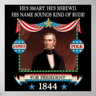 Poster da campanha de James Polk