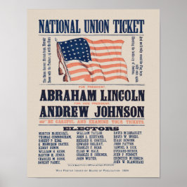 poster da campanha do Partido da União de 1864 - L