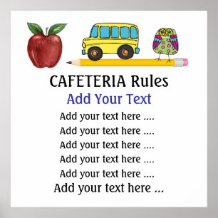 Poster da cantina escolar - SRF