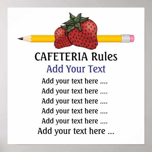 Poster da cantina escolar - SRF (Frente)