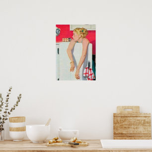 poster da casa de campo retrô