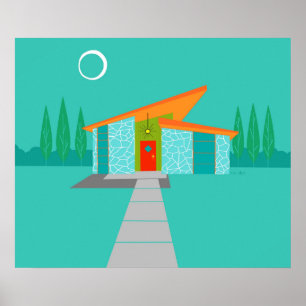 Poster da casa dos desenhos animados da era