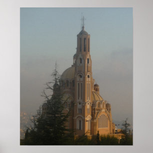 Poster da catedral de Jounieh