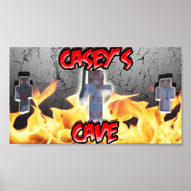 Poster da Caverna de Casey (Frente)