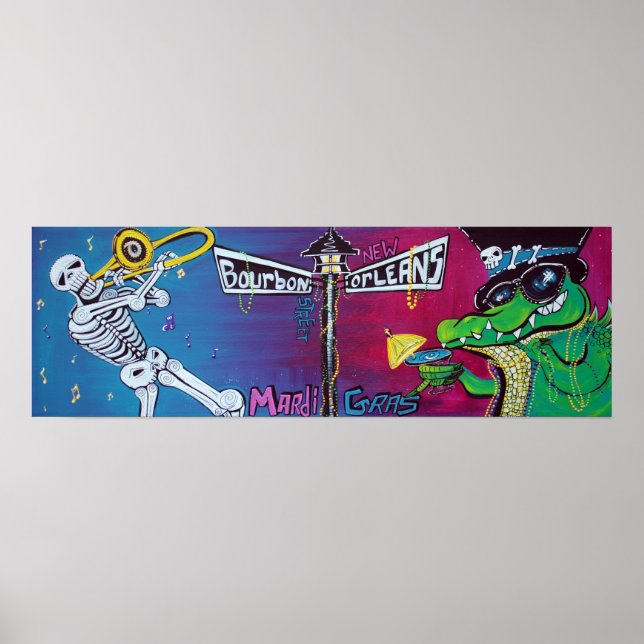 Poster da Celebração de Mardi Gras (Frente)