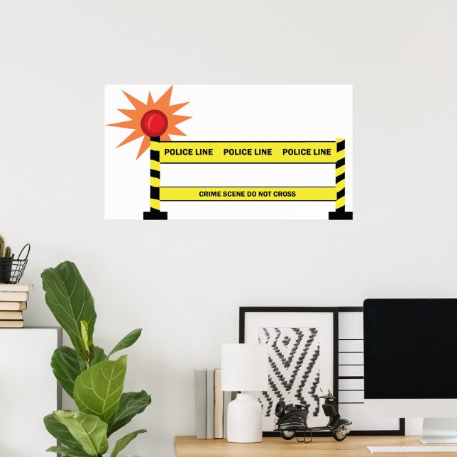Poster da cena do crime em linha policial (Criador carregado)