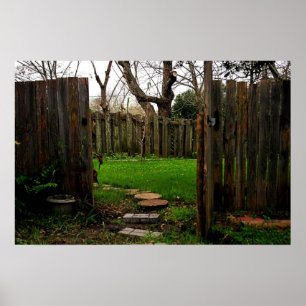 Poster da cerca do jardim