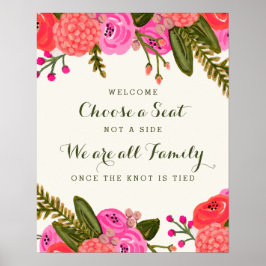 Poster da Cerimônia de Casamento do Jardim Vintage