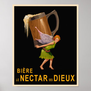 Poster da cerveja do vintage