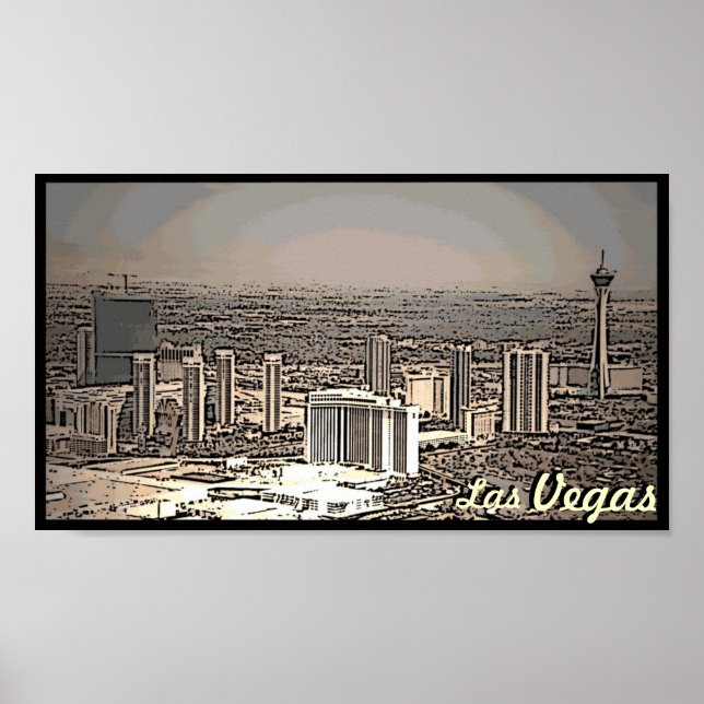 Poster da cidade de Las Vegas (Frente)