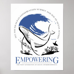 poster da Cimeira de Conservação do Oceano Juven
