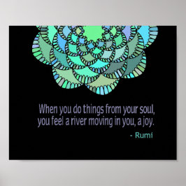 Poster Da citação de Soul Rumi