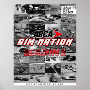 Poster da colagem da estação 1 da nação de Sim