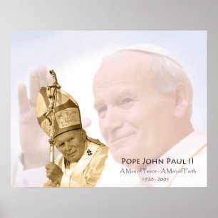 Poster da colagem de Papa João Paulo II