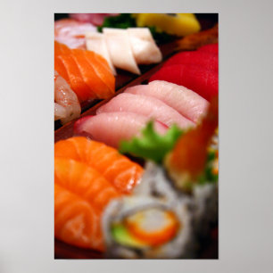 Poster da coleção do sushi de Japão