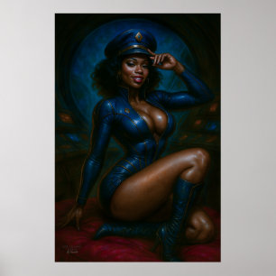 Poster da Comandante Gail Kween   Pinup de Ficção 