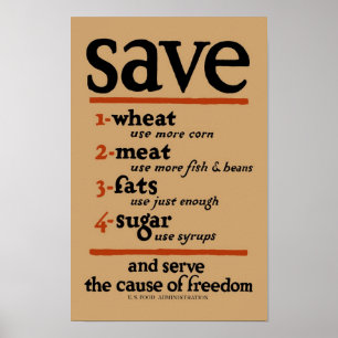Poster da COMIDA, impressão popular da comida da
