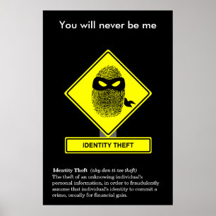 Poster da consciência da segurança do roubo de