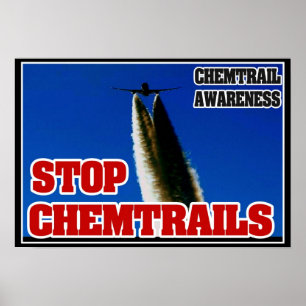 POSTER DA CONSCIÊNCIA DE CHEMTRAIL - PARE