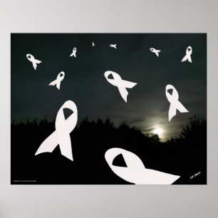 Poster da consciência do câncer pulmonar