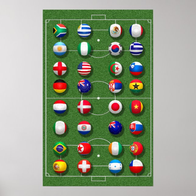 Poster da Copa do Mundo de 2010 (Frente)