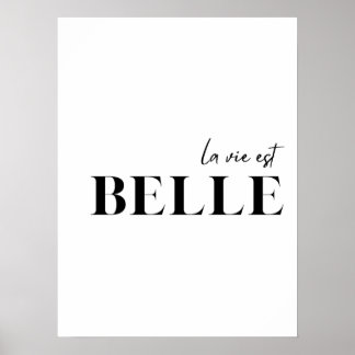 Poster da Cotação Francesa "La vie est belle"