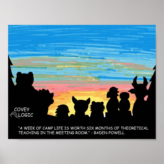 Poster da Covey Logic "Camp Life" (Frente)