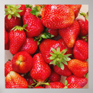 Poster da cozinha das morangos/Foodie