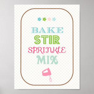 Poster da cozinha do cozimento