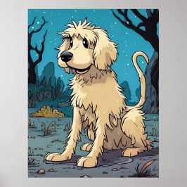 Poster da Criança de Cachorro Maluco