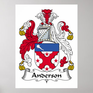 Poster da crista da família de Anderson