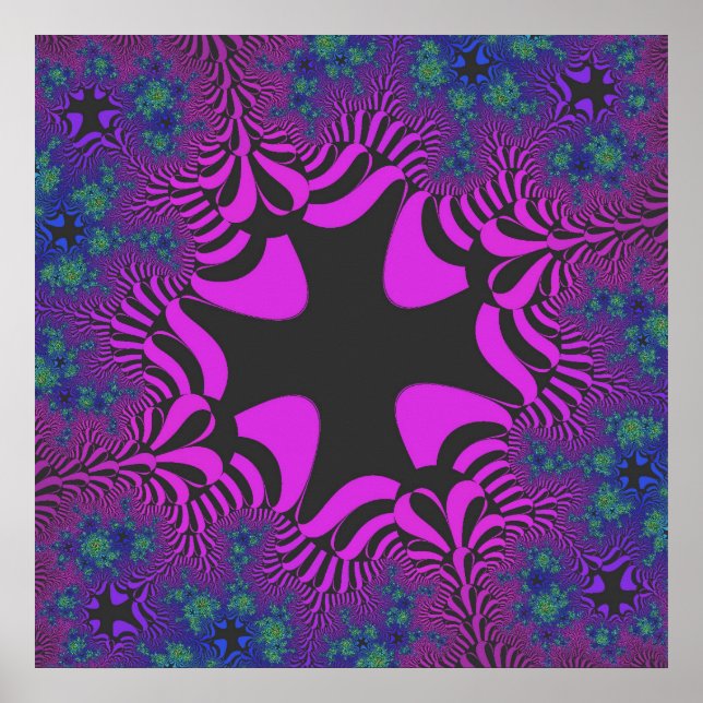 Poster da Cruz de Púrpura de ameixa Personalizada (Frente)