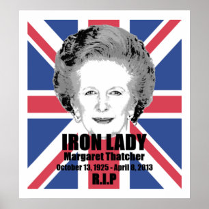 Poster da dama de ferro R.I.P de Margaret Thatcher