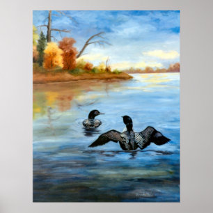 Poster da dança II do mergulhão-do-norte