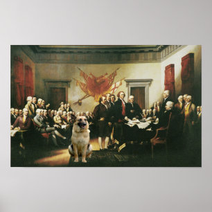 Poster da declaração do german shepherd