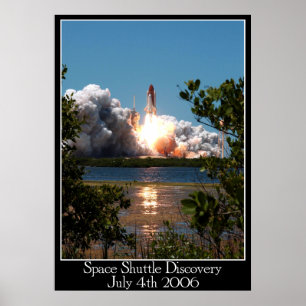 Poster da descoberta do vaivém espacial