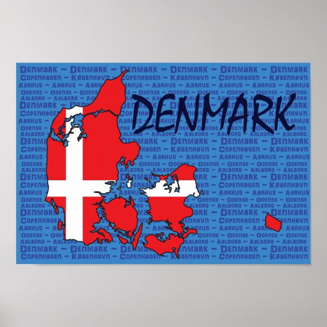 Poster da Dinamarca (Frente)