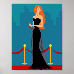 Poster da diva da pista de decolagem (caucasiano)