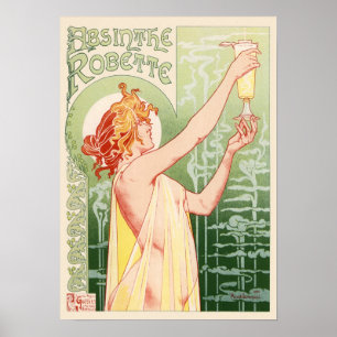 Poster da época do Belle do Nouveua-Estilo da art