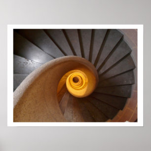 Poster da escadaria espiral