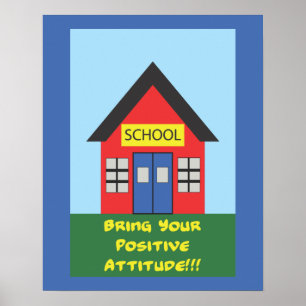 Poster da escola da atitude positiva